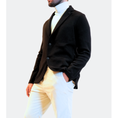 Gran Sasso Giacca in maglia rain wool marrone