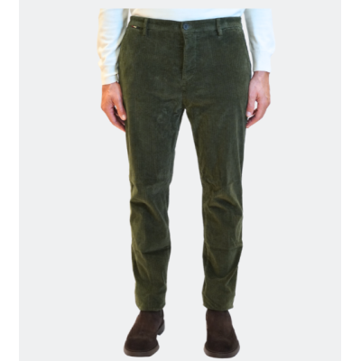 Mason's Pantalone Osaka velluto verde