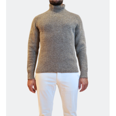 Roberto Collina Maglia collo cratere beige