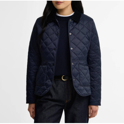 Barbour Giacca trapuntata Deveron Light Trench blu