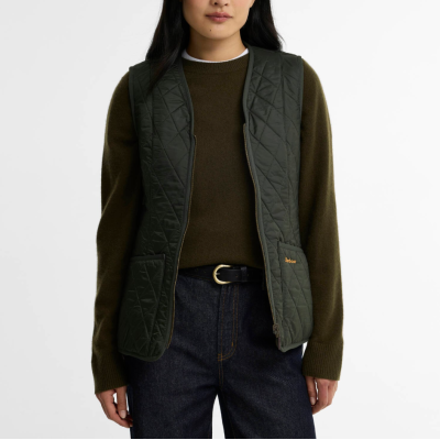 Barbour Gilet/fodera in pile Betty Dark Olive