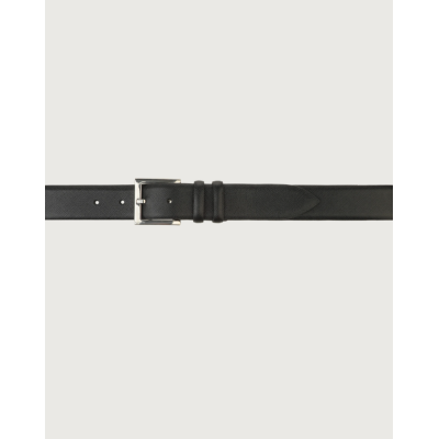 Orciani Cintura classica Basic Saffiano in pelle 3,5 cm nero