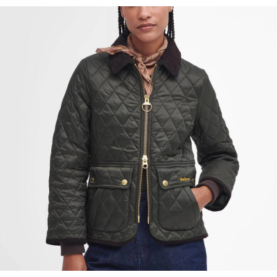 Barbour Giacca trapuntata Beadnell Sage Ancient