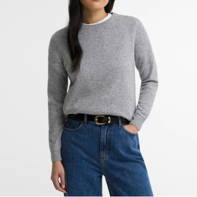 Barbour Felpa Pendle Crew Knit Grey Marl
