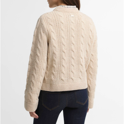 Barbour Maglione con taglio crop e lavorazione a trecce Joan Birch