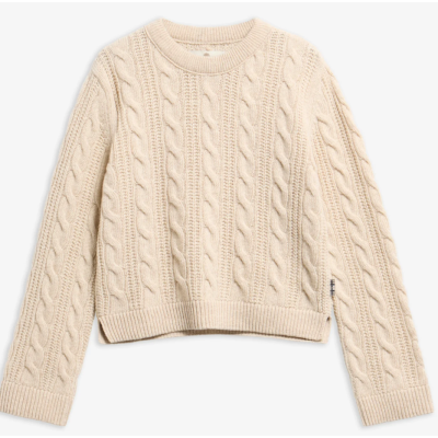 Barbour Maglione con taglio crop e lavorazione a trecce Joan Birch