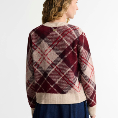 Barbour Maglione Stevie in lana tartan Multifantasia