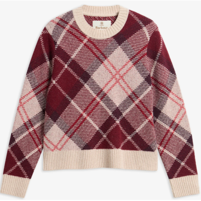 Barbour Maglione Stevie in lana tartan Multifantasia