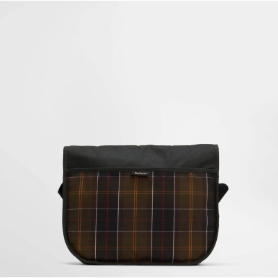 Barbour Borsa a tracolla Riever Field in tessuto cerato Sage