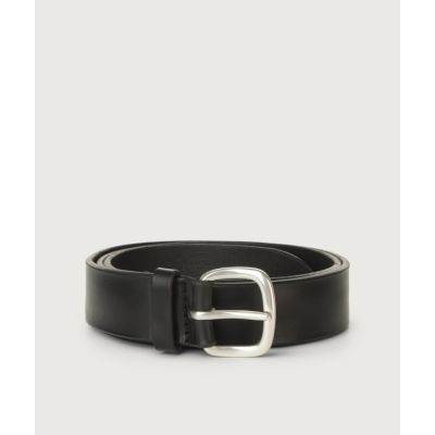 Orciani Cintura Bull Soft in cuoio nero