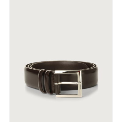 Orciani Cintura classica Calf in pelle testa di moro