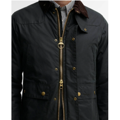 Barbour Giacca in cotone cerato Reelin Sage