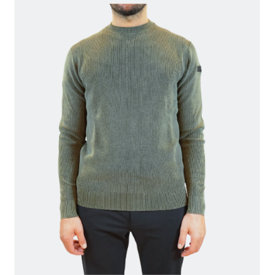 RRD Maglia girocollo in cotone tecnico effetto lavato Forest Green