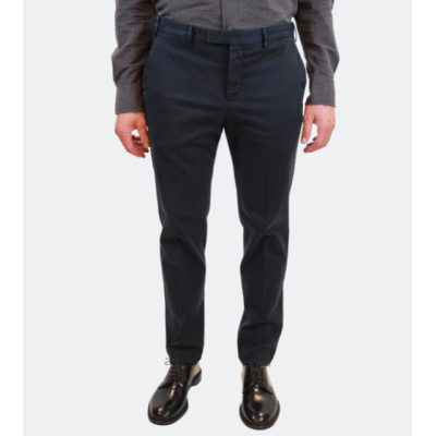 PT TORINO Pantaloni Master in gabardina stretch blue