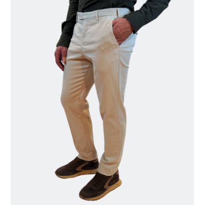 PT TORINO Pantaloni Master in gabardina stretch beige