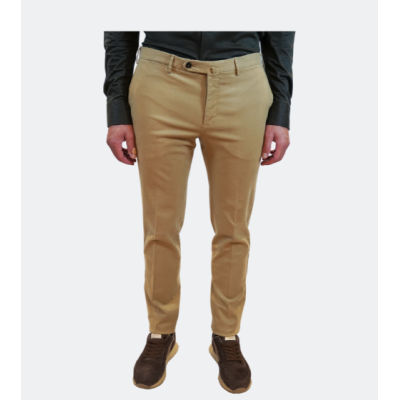 PT TORINO pantalone Soft Touch stretch gabardine sabbia
